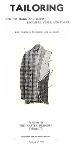 1945 Master Tailoring Booklet (DIGITAL Reproduction)