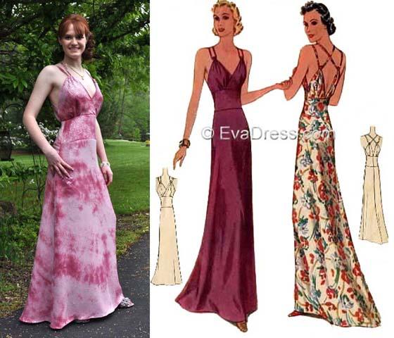 EvaDress.com 1956 Mermaid Evening Dress & Coat E50-3818